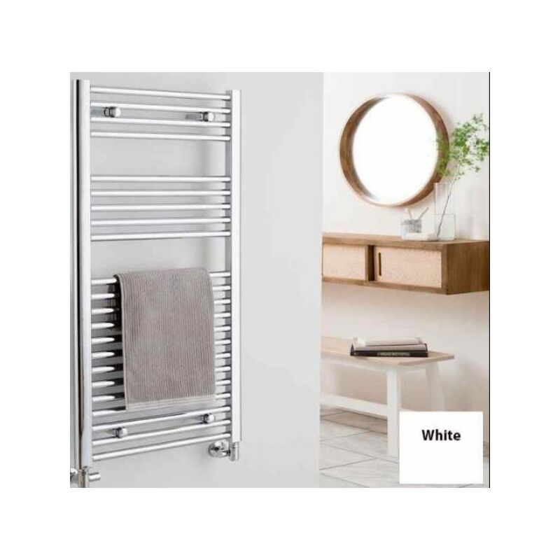Vogue Focus Straight Central Heating Towel Rail - 1500mm x 500mm - White