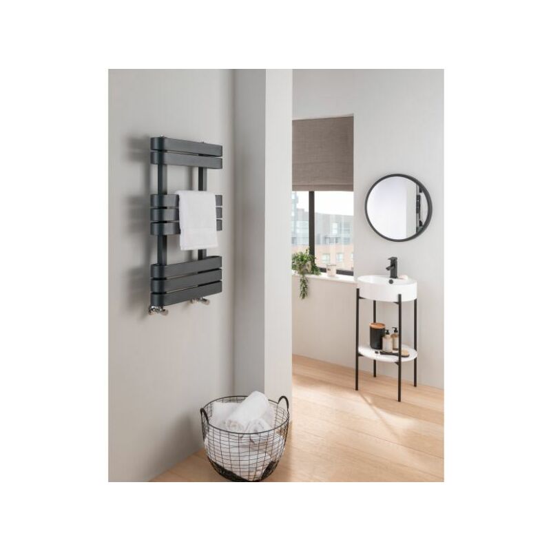 Vogue Sierra Dual Fuel Towel Warmer 1200mm x 500mm Anthracite