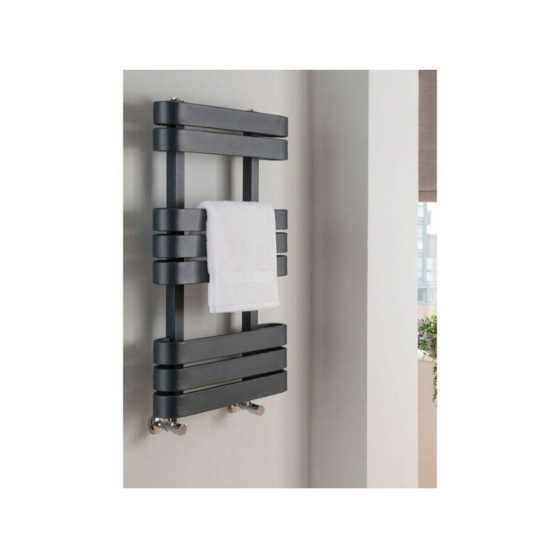 Vogue Sierra Dual Fuel Towel Warmer 850mm x 500mm Anthracite