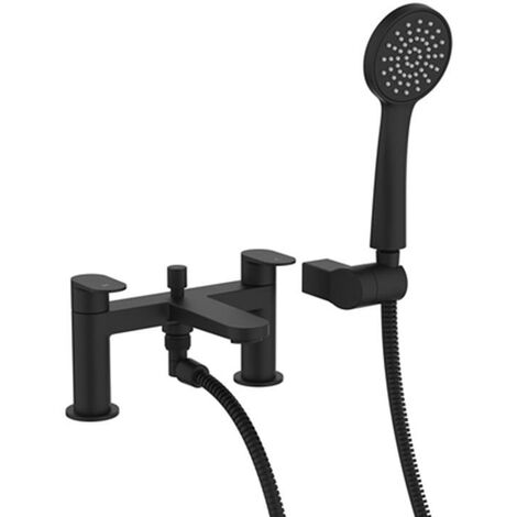 Crosswater Drift Bath Shower Mixer Tap Matt Black DR422DM