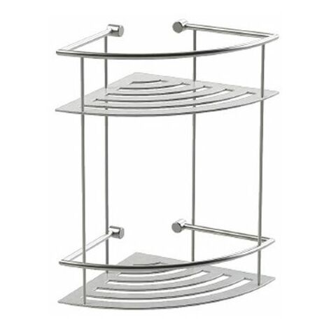 Miller Baskets Classic Corner Tier Shower Shelf Chrome C