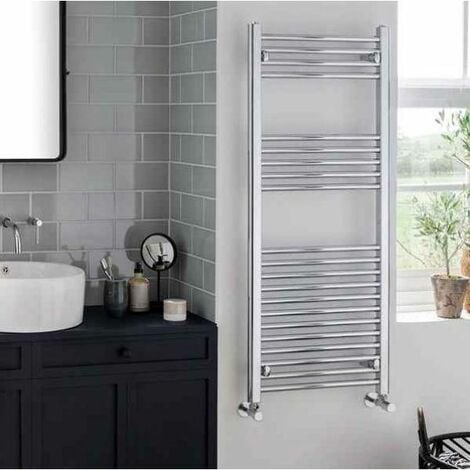 Vogue Axis Ladder Straight Central Heating Towel Rail - 1400mm x 600mm ...