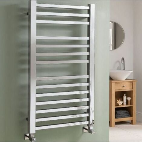 Vogue Quadrate Ladder Straight Central Heating Towel Rail - 1200mm x ...