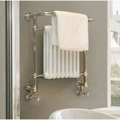 Vogue Regency Straight Wall Mounted Heated Towel Rail - 740mm x 675mm ...