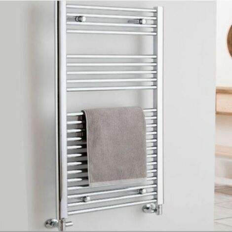 Vogue Focus Straight Dual Fuel Towel Rail - 1800mm x 400mm - Chrome