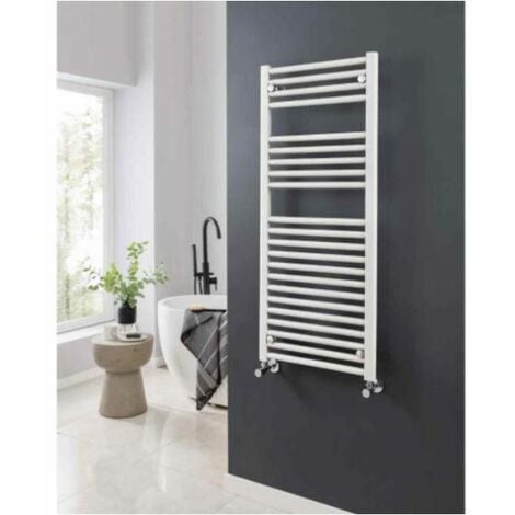 Vogue Focus Straight Central Heating Towel Rail - 1200mm x 600mm ...