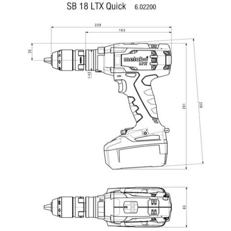 Akku Schlagbohrschrauber Metabo SB 18 L 18V