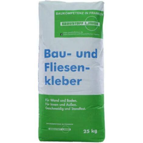 BU Bau- und Fliesenkleber 25 kg/Sack  BAUSTOFF UNION-Sack