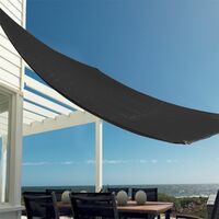 Harbour Housewares Rectangle Shade Sail - 2.5 x 3m - Black