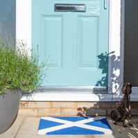 Nicola Spring Coir Door Mat - 60 x 40cm - Scotland Flag