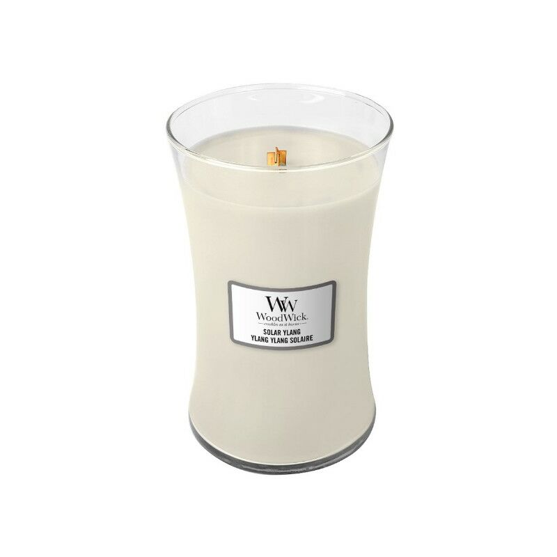 WoodWick candela grande profumata con stoppino scoppiettante Mora speziata  (Spiced Blackberry) Durata Fino a 130 Ore