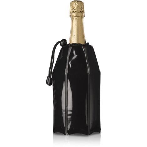 Vacu Vin Custodia Refrigerante per Champagne Nera (1/4)