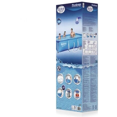 Piscina fuori terra Bestway 56411 Steel Pro rettangolare 300x201x66cm