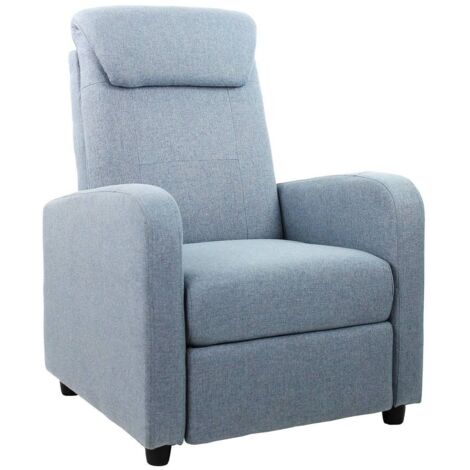 Corners Marta Poltrona Reclinabile Elettrica Con Sistema Alzapersona LIFT: Rivestimento Blu, 75x78x110 Cm - 2