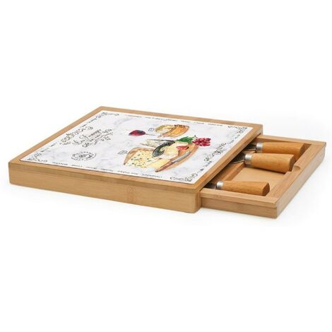 Cheese Box Haier By Guzzini - Portaformaggio Rettangolare In Vetro Con Tagliere Ceramica, 25.5x18x11.5 Cm - Per Conservare E Servire