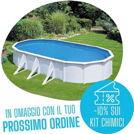 Piscina Fuori Terra Ovale Atlantis 500 x 300 x 132 cm con Filtro a Sabbia