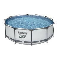 Bestway Piscina Rotonda Steel Pro MAX 56418 - 366x100cm con Filtro a Cartuccia
