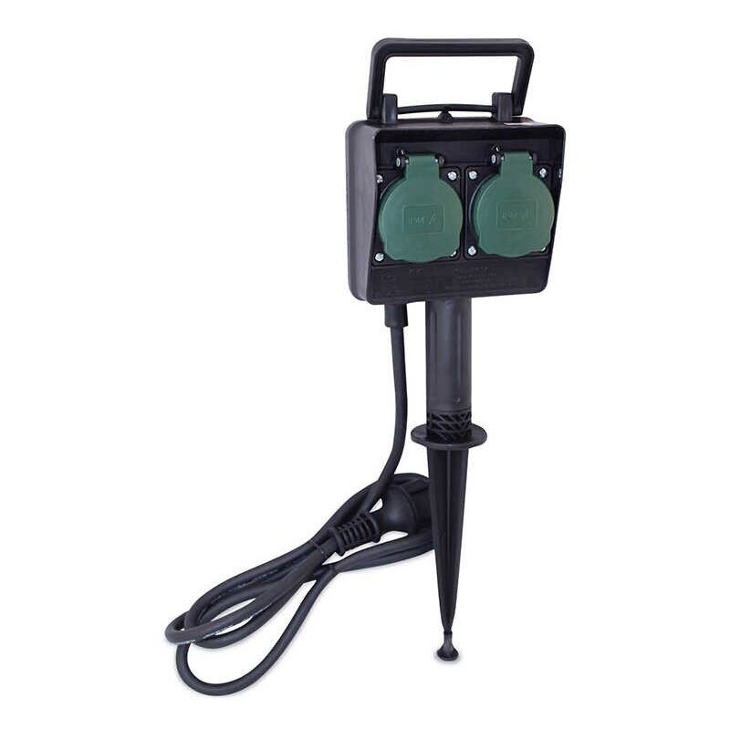 Estaca jardin con tapas 2T (3x1.5mm) 1,5M IP44