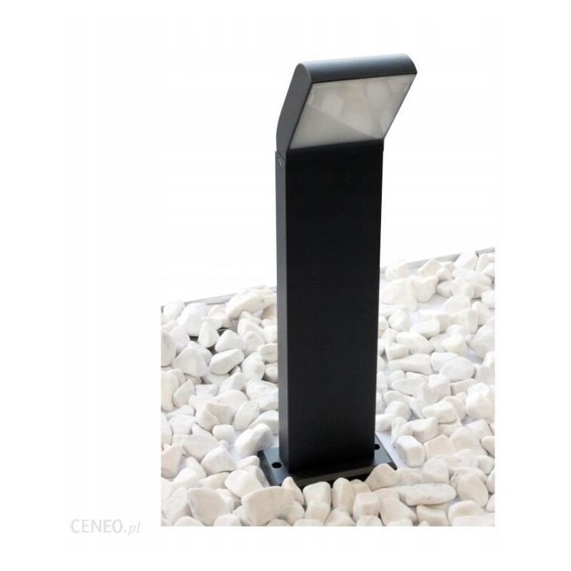 Baliza LED para jardín 12W 50cm con pie de aluminio negro