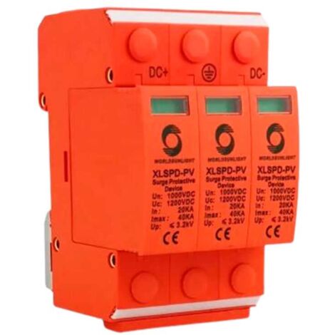 Protector Sobretensiones 3P 20KA-40ka DC 1000V