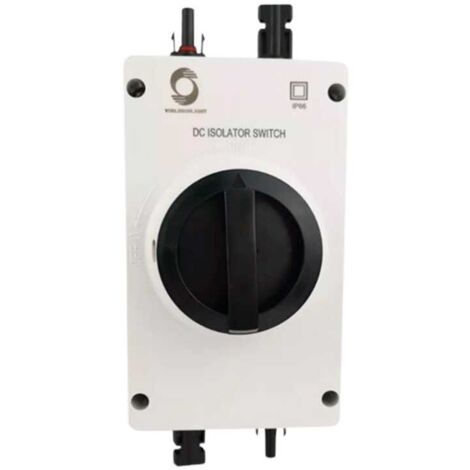 Caja con interruptor seccionador 1000VDC 32A con conexión MC4 1 entrada (1/4)