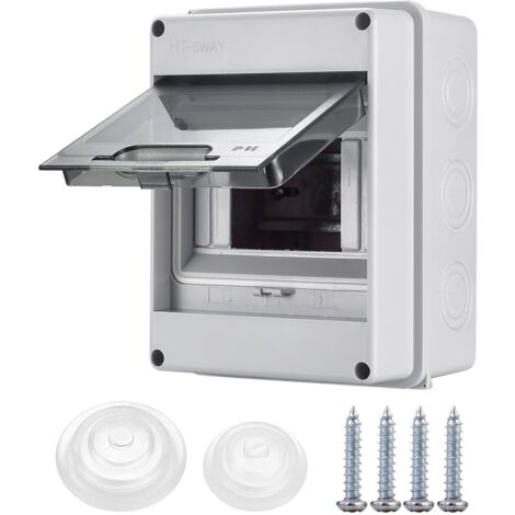 Cuadro estanco con carril DIN para 5 modulos IP65