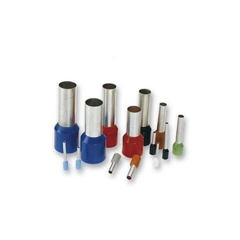 Punteras huecas cable flexible 2x6mm [100ud]
