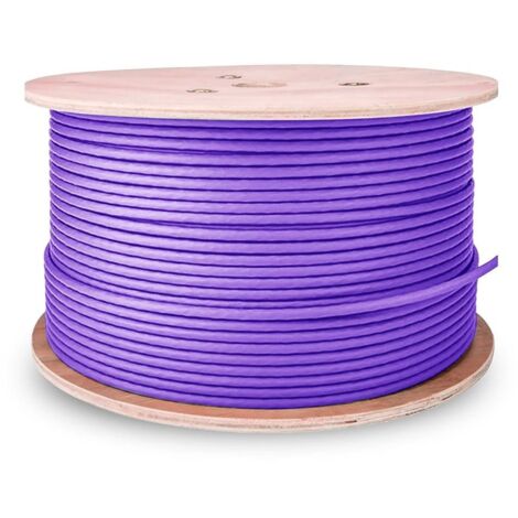 Aisens Cable de Red RJ45LSZH Cat.6 UTP Rigido AWG23 CCA 305m Color Violeta