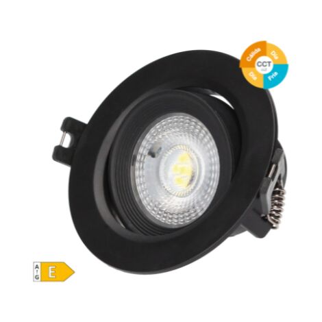 Aro basculante redondo empotrable LED Serie Banok 7W 3000-4000-6500K