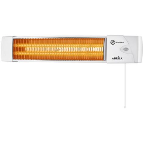 Estufa Cuarzo Africa 1200w Blanco 2 Potencias Control Cadena De Tiro 10,4x57x10,8 Cm (1/2)