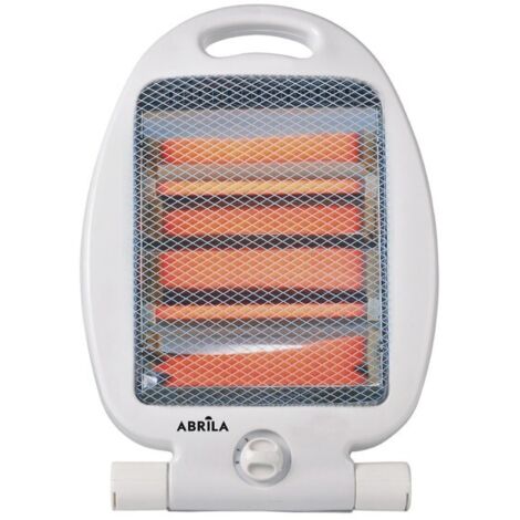 Estufa eléctrica de cuarzo IGNEO Blanco de 800 W (37,5x23,5x16)  ABRILA 202420801