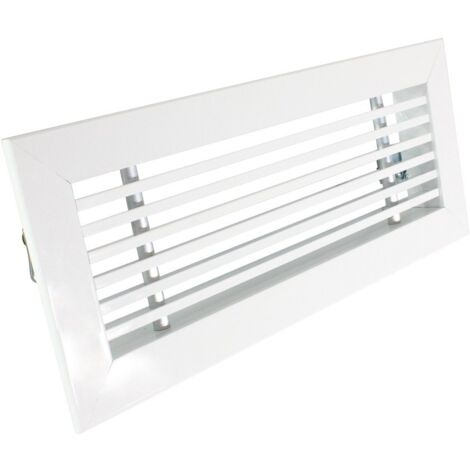 Rejilla rectangular para aire acondicionado lineal lamas a 0º 200X100mm