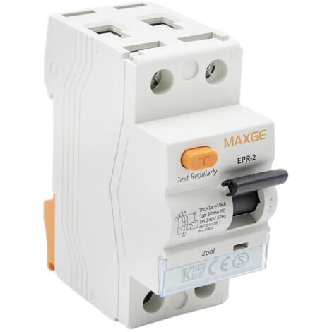 Diferencial Vivienda MAXGE 25A 1P N 30mA Clase AC 6kA