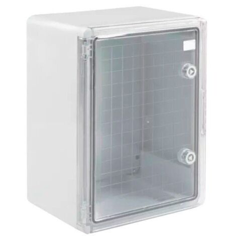 Armario ABS con placa de montaje 300X400X170 Puerta Transparente