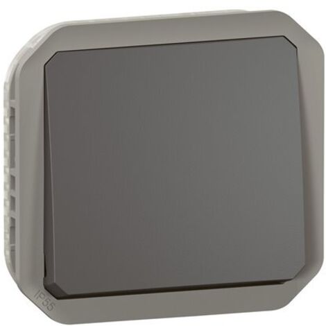 Pulsador NA Legrand Plexo modular 10A Antracita 069810L