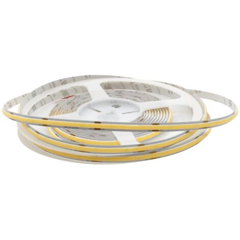 IluminaShop - Tira de LED COB 55W 24V DC 1100 Lm/m 11W/m IP20 (5 Metros)  Blanco Frio 6000K