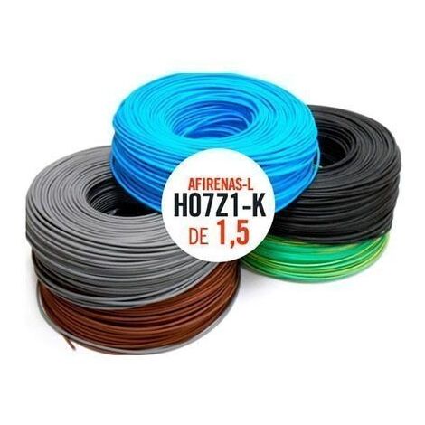 Rollo cable 200 mtrs 1,5 mm² Libre de Halogeno  Azul