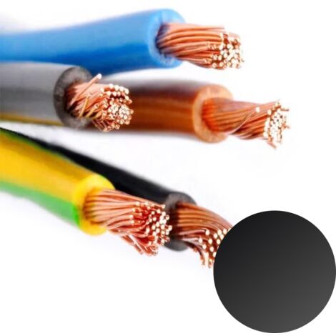 Mtr cable  2,5 mm² .  Libre de Halógeno -CPR-  Negro