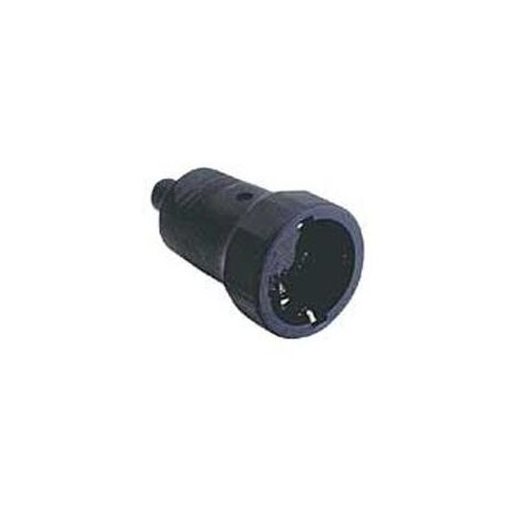 Base aerea schuko PVC GOMA Negra 4,8mm