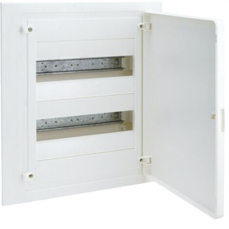 Caja empotrable Hager, 2 filas, 24M, puerta opaca blanca, VF212PE