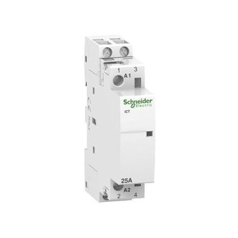 Schneider electric acti9 contactor ict 2na 25a control 230-240vac - a9c20732