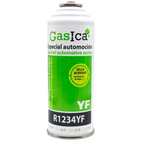 Gas Refrigerante Gasica YF sustituto del gas R1234YF para Automoción