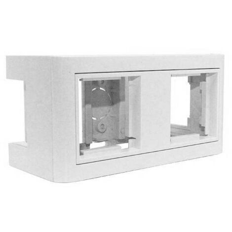 Caja de superficie puesto de trabajo 2 módulos 45x45 (1/3)