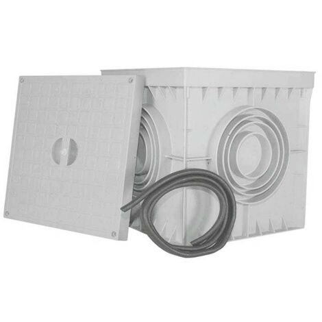 Arqueta cuadrada estanca 200X200 mm con tapa IP54