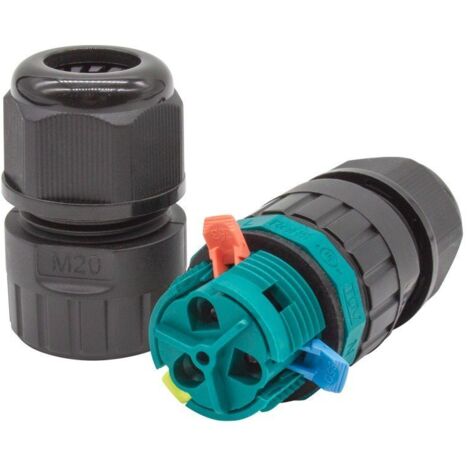 Conector Estanco IP68 450V 2P+tt 0.5-2.5mm² Sin Tornillos