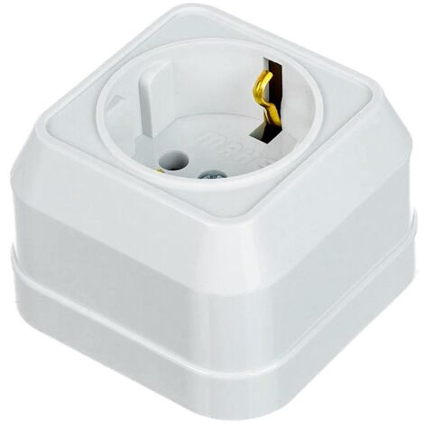 Enchufe Schucko 2p+TT Superficie Makel IP20 45108