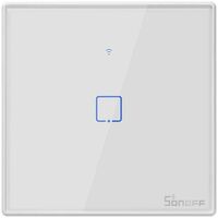Sonoff T2EU1C-TX Interruptor Táctil Inteligente WiFi de un solo canal Blanco