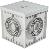 Arqueta cuadrada estanca 200X200 mm con tapa IP54