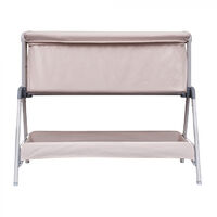 Snoozie Bedside Crib Soft Shell | Side Co Sleeper Baby Cot with Breathable Mesh Panel and Travel Bag - Soft Shell