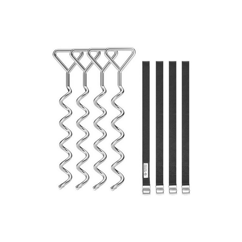 8X Trampoline Zubehör Trampolin Spirale Boden Anker Pet Boden Anker Befestigung 